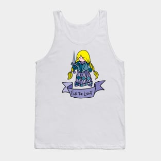 Blonde Paladin - For the Light Tank Top